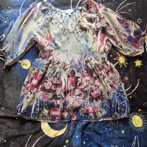 Fashion Bug Multicolor Floral Blouse